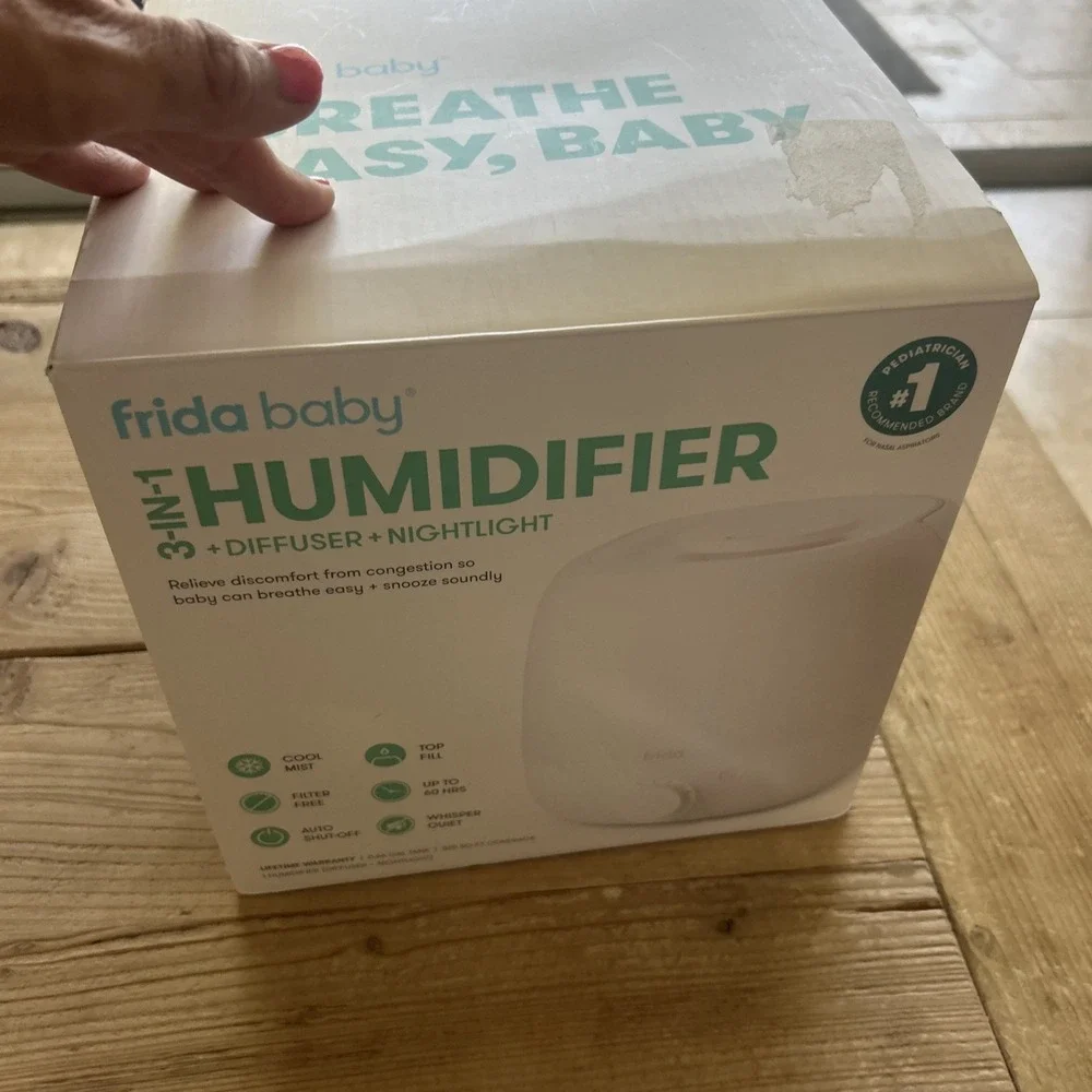 Frida Baby 3-in-1 Cool Mist Humidifier Nightlight Diffuser Breath Easy NEW